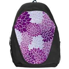 Floral Wallpaper Flowers Dahlia Backpack Bag by Nexatart