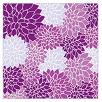 Floral Wallpaper Flowers Dahlia Large Satin Scarf (Square) Front