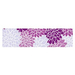 Floral Wallpaper Flowers Dahlia Satin Scarf (oblong) by Nexatart