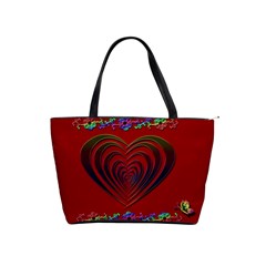 Red Heart Colorful Love Shape Shoulder Handbags by Nexatart