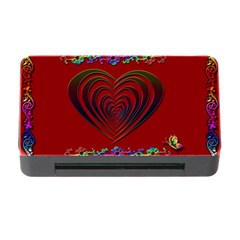 Red Heart Colorful Love Shape Memory Card Reader With Cf by Nexatart