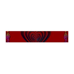 Red Heart Colorful Love Shape Flano Scarf (mini) by Nexatart