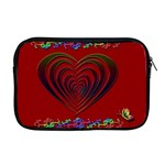 Red Heart Colorful Love Shape Apple MacBook Pro 17  Zipper Case Front