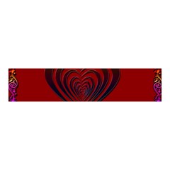 Red Heart Colorful Love Shape Velvet Scrunchie by Nexatart