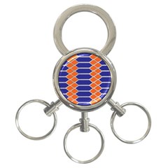 Pattern Design Modern Backdrop 3-ring Key Chains by Nexatart