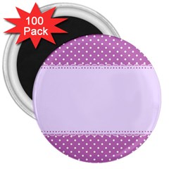 Purple Modern 3  Magnets (100 Pack)