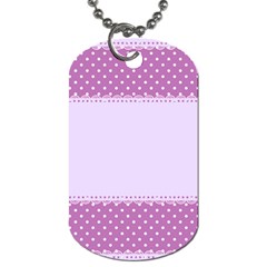 Purple Modern Dog Tag (one Side) by Nexatart