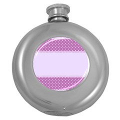 Purple Modern Round Hip Flask (5 Oz) by Nexatart