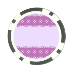 Purple Modern Poker Chip Card Guard by Nexatart