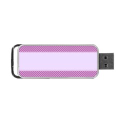 Purple Modern Portable Usb Flash (two Sides) by Nexatart