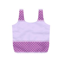 Purple Modern Full Print Recycle Bags (s)  by Nexatart