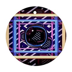 Abstract Sphere Room 3d Design Round Ornament (two Sides) by Nexatart