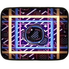 Abstract Sphere Room 3d Design Fleece Blanket (mini) by Nexatart