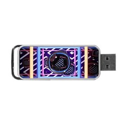 Abstract Sphere Room 3d Design Portable Usb Flash (one Side) by Nexatart