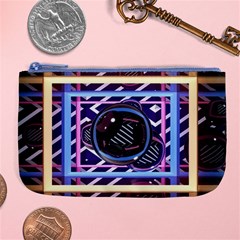 Abstract Sphere Room 3d Design Large Coin Purse by Nexatart