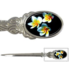 Flowers Black White Bunch Floral Letter Openers by Nexatart