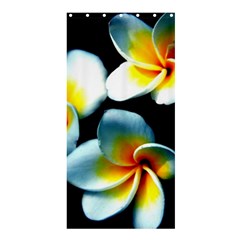 Flowers Black White Bunch Floral Shower Curtain 36  X 72  (stall)  by Nexatart