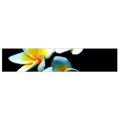 Flowers Black White Bunch Floral Flano Scarf (small) by Nexatart