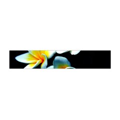 Flowers Black White Bunch Floral Flano Scarf (mini) by Nexatart