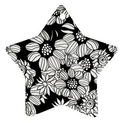 Mandala Calming Coloring Page Ornament (star) by Nexatart