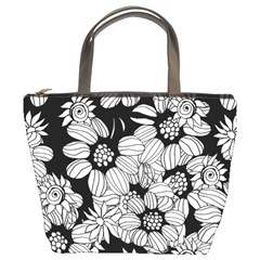 Mandala Calming Coloring Page Bucket Bags by Nexatart