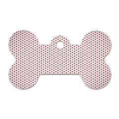 Motif Pattern Decor Backround Dog Tag Bone (two Sides)