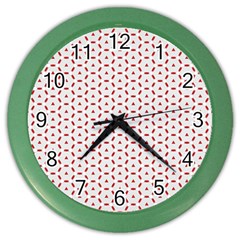 Motif Pattern Decor Backround Color Wall Clocks by Nexatart