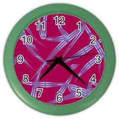 Background Vector Texture Pattern Color Wall Clocks by Nexatart