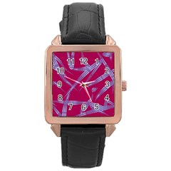 Background Vector Texture Pattern Rose Gold Leather Watch  by Nexatart