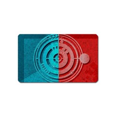 Vector Watch Texture Red Blue Magnet (name Card) by Nexatart