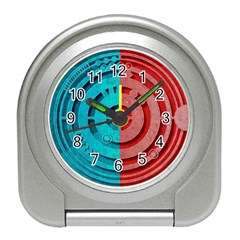 Vector Watch Texture Red Blue Travel Alarm Clocks