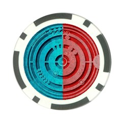 Vector Watch Texture Red Blue Poker Chip Card Guard by Nexatart