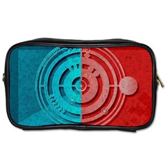 Vector Watch Texture Red Blue Toiletries Bags 2-side by Nexatart