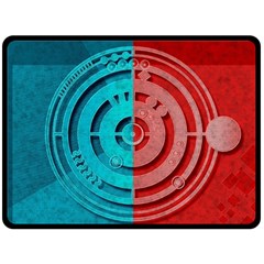 Vector Watch Texture Red Blue Fleece Blanket (large)  by Nexatart