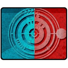 Vector Watch Texture Red Blue Double Sided Fleece Blanket (medium)  by Nexatart