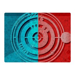 Vector Watch Texture Red Blue Double Sided Flano Blanket (mini)  by Nexatart