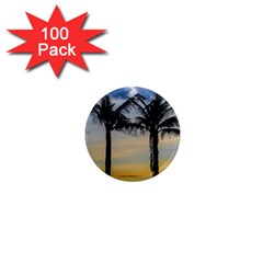 Palm Trees Against Sunset Sky 1  Mini Magnets (100 Pack)  by dflcprints