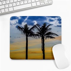 Palm Trees Against Sunset Sky Large Mousepads by dflcprints