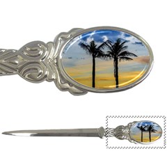 Palm Trees Against Sunset Sky Letter Openers by dflcprints