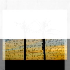 Palm Trees Against Sunset Sky Rectangular Jigsaw Puzzl by dflcprints