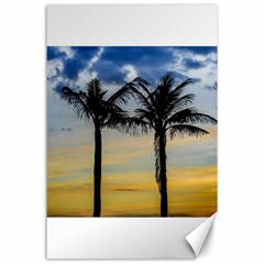 Palm Trees Against Sunset Sky Canvas 24  X 36  by dflcprints