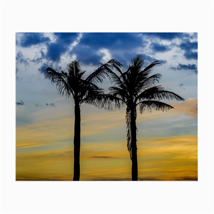 Palm Trees Against Sunset Sky Small Glasses Cloth (2-Side)