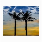 Palm Trees Against Sunset Sky Small Glasses Cloth (2-Side) Back