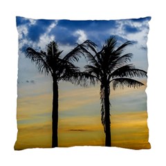 Palm Trees Against Sunset Sky Standard Cushion Case (two Sides) by dflcprints