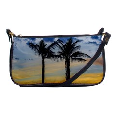 Palm Trees Against Sunset Sky Shoulder Clutch Bags by dflcprints