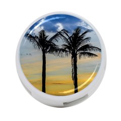 Palm Trees Against Sunset Sky 4-port Usb Hub (two Sides) 