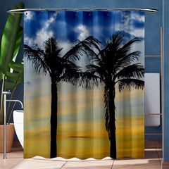 Palm Trees Against Sunset Sky Shower Curtain 60  X 72  (medium)  by dflcprints