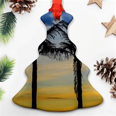 Palm Trees Against Sunset Sky Ornament (christmas Tree)  by dflcprints