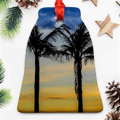 Palm Trees Against Sunset Sky Ornament (bell) by dflcprints