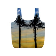 Palm Trees Against Sunset Sky Full Print Recycle Bags (s)  by dflcprints